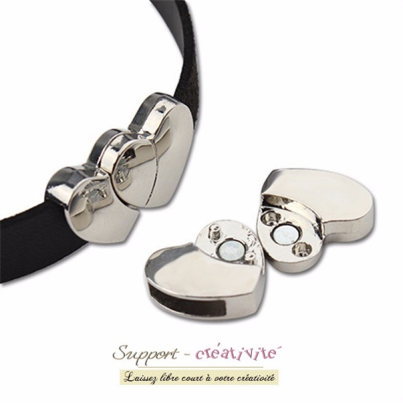 Fermoir magnétique Milifeel Fermoir magnétique pour collier et bracelet Argenté Pour la fabrication de bijoux 1 