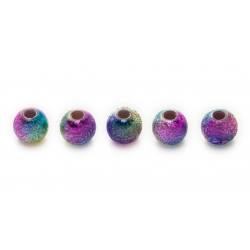 Perles acryliques multicolores 6-8 mm