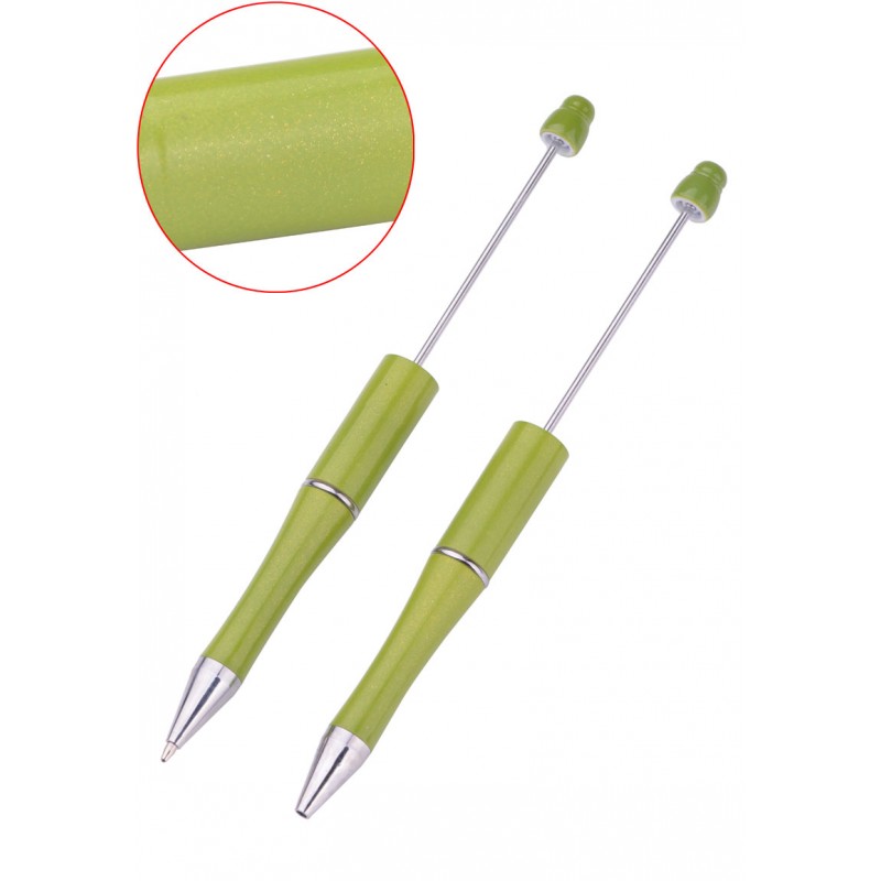 stylo vert olive à décorer pour perles