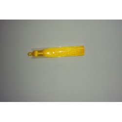 Pompon jaune foncé en textile 9x1,5cm support-creativite.com