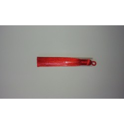 Pompon-rouge-en-textile- 9x1,5cm-support-creativite.com