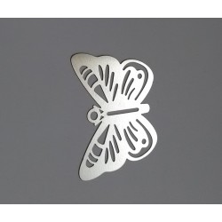 Marque-page papillon en acier inoxydable 44x34mm