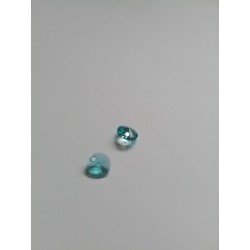 pendentif/breloque 6428 light turquoise "Xilion Pendant" circulaire 8x4mm