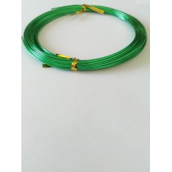 https://support-creativite.com - Fil aluminium 1mm - vert - pour bijoux