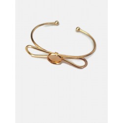 support bracelet noeud doré pour cabochon 12mm